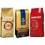 Три упаковки зернового кофе